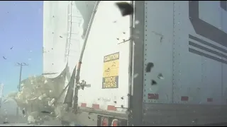 Body & dash-cam video released of fiery semi crash in Utah