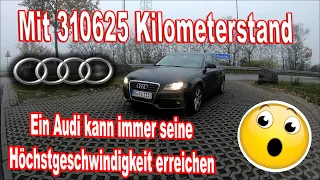 Audi A4 Top Speed on autobahn