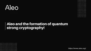Aleo та формування квантово стійкої криптографії