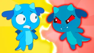 Blast vs Evil Twin! Who is the best DRAGON? - Witches Cartoons for Kids | Plum the Super Witch