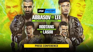 ONE On Prime Video 4: Abbasov vs. Lee | Press Conference