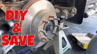 How To Change Front Brake Pads And Rotors  // Dodge Ram 2500 // 2011-2019