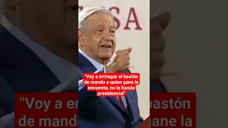 AMLO entregará bastón de mando a 'corcholata' ganadora