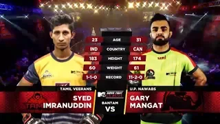 Tamil Veerans Vs U.P. Nawabs | MTV Super Fight League | Syed Imranuddin Vs Gary Mangat | SFL