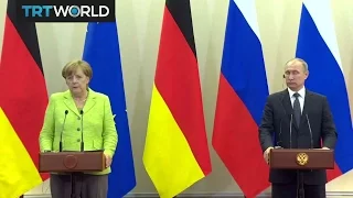 Russia's President Putin and German Chancellor Merkel meet in Sochi
