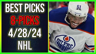 FREE NHL Picks Today 4/28/24 - All GAMES Best Picks!