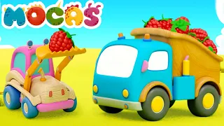 A NEW EPISODE of Mocas - Little Monster Cars cartoon for kids. Educational cartoons.