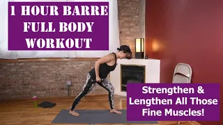 1 hour Barre Full Body Workout w/ light weights