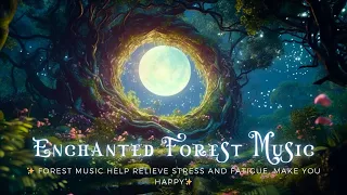 Beautiful Forest Space & Magical Forest Music🌳Brings Harmony To Your Body & Soul- Relax & Sleep Well