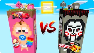 👶🤡ЧАНК РЕБЁНКА ПРОТИВ ЧАНКА ПИЛЫ В МАЙНКРАФТ 100% ТРОЛЛИНГ ЛОВУШКА MINECRAFT ШЕДИ НУБИК И ЛЕСКА