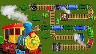 Train Track Maze - Classic Make Puzzle Game - (Level 1 - 12) Gameplay #1