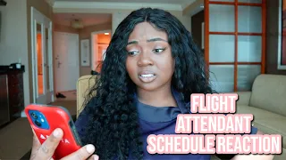 Flight Attendant Schedule Reaction | April  2023