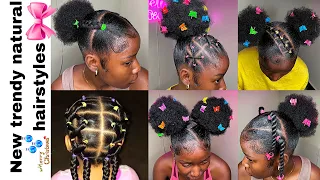 💙💦Easy natural hairstyles + rubberband hairstyles + slayed edges | 𝐏𝐢𝐧𝐭𝐞𝐫𝐞𝐬𝐭💞