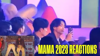 SEVENTEEN REACTION TO ENHYPEN & Street Woman Fighter2  X Dynamicduo AT MAMA 2023