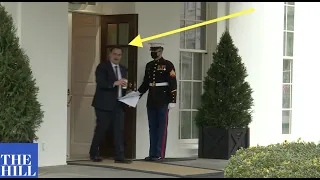 My Pillow CEO Mike Lindell spotted leaving White House