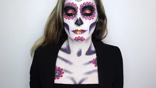 Dia de los Muertos | Day of the Dead | Sugar Skull Makeup Tutorial // Haley Ivers