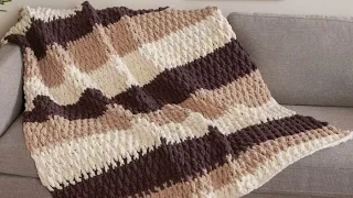 O'Go Crochet Lush Life Blanket | EASY | The Crochet Crowd