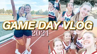 GAME DAY VLOG 2021!! | *freshman cheerleader*