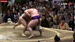 Tochinoshin Fourth Victory Vs Tamavawshi Basho 2019 May Day 4