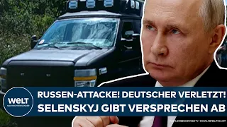 PUTINS KRIEG: Russen-Attacke! Deutscher unter den Verletzten! Selenskyj gibt ein Versprechen