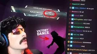 DrDisrespect Gets 5000$ Donation After PUBG Win + Victory Dance