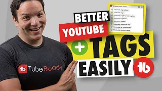 TubeBuddy Insta-suggest tags - Better YouTube Tags Easily!