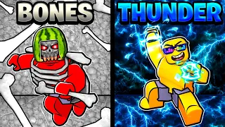 STRONGEST POWER in ELEMENTAL TYCOON BONES vs THUNDER