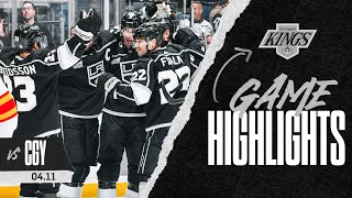 LA Kings Beat the Calgary Flames and Clinch a NHL Playoff Berth! | Game Highlights