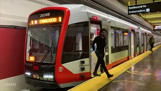 K and J Embarcadero Muni Metro at Powell Street Station, San Francisco, California