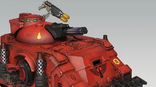 Painting a Space Marine Army: VEHICLES | BLOOD ANGELS | Tank Painting | Warhammer 40k | Horus Heresy