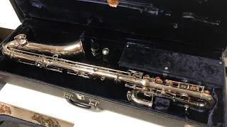 Trying out a Linton EEb contra alto clarinet