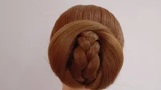 Beautiful ! Very Stylish Juda Hairstyle For Long Hair ll