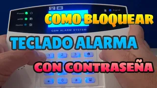Como bloquear teclado alarma PG500 Tuya Smart Life con contraseña - Proteger clave central de alarma