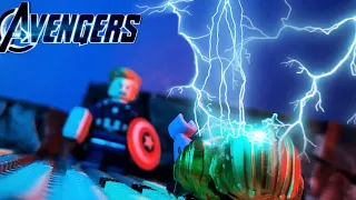 LEGO Avengers: Captain America vs Thanos (Marvel Stop Motion)