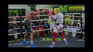 Blue Face vs Floyd Mayweather Sparring 2023 #Boxing #floydmayweather #blueface #sparring