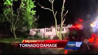 Heavy storm damage in Verona, Platteville