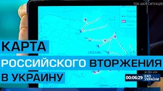 Генерал СБУ оприлюднив в ефірі “Прямого” секретну карту російського наступу на південь України