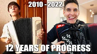 12 YEARS OF ACCORDION PLAYING | PROGRESS from beginning till now