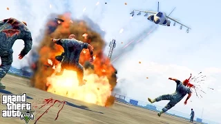 GTA 5 МОДЫ ЗОМБИ АПОКАЛИПСИС. УГНАЛ ИСТРЕБИТЕЛЬ. ХОДЯЧИЕ МЕРТВЕЦЫ