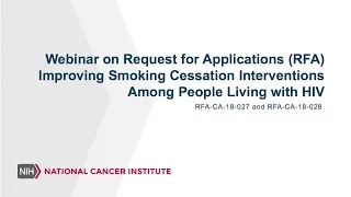 Improving Smoking Cessation Interventions among People Living with HIV