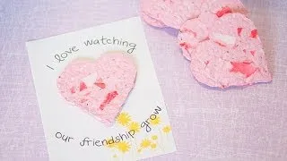 Recycled Seed Paper Hearts Tutorial - Homemade Valentines Day Crafts