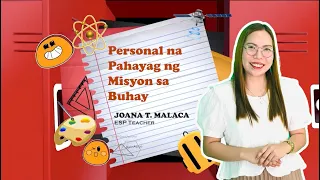 FTTV Season 2: Personal na Pahayag ng Misyon sa Buhay