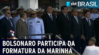 Bolsonaro participa da formatura da Marinha no Rio de Janeiro | SBT Brasil (10/12/22)