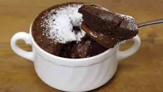 Cake "Chocolate mug" in 1 minute in the microwave!