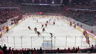 Anaheim Ducks warm up vs. Calgary Flames (Feb. 17 2020)