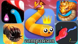 Comparison of five Snake🐍 Game which one is the best game tell me in comments