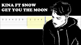 Kina ft Snow - Get You The Moon (Easy Guitar Tabs Tutorial)