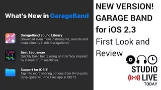 New Version! GarageBand for iOS 2.3 First Look (iPad/iPhone)