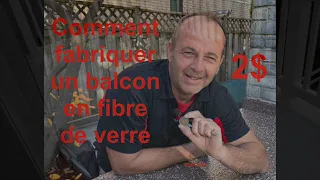 FAB balcon en fibre de verre 2$ (avec un 2$)