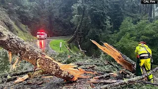 Powerful atmospheric river system hits California